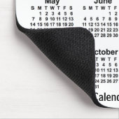 Tapis De Souris Calendrier blanc 2023 par Janz Mouse Pad (Coin)
