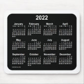 Tapis De Souris Calendrier blanc de Neon 2022 par Janz Two Tone (Devant)