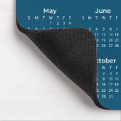 Tapis De Souris Calendrier bleu 2024 simple mais élégant | Mousepa (Coin)