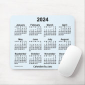 Tapis De Souris Calendrier bleu Alice 2024 par Janz Mouse Pad (Avec souris)