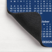 Tapis De Souris Calendrier bleu et blanc de la Marine (Coin)