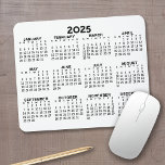 Tapis De Souris Calendrier d'affichage de l'année complète - horiz<br><div class="desc">Noir et blanc - Un calendrier minimal de base de 12 mois 2024 avec un arrière - plan couleur solide. Une recherche standard pour votre bureau à domicile ou casier scolaire. Les polices sont simples à lire et les couleurs peuvent être modifiées. — Si vous ouvrez la zone de personnaliser,...</div>