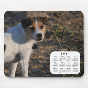 Tapis De Souris Calendrier de 2011 chiens - pasteur Jack Russell