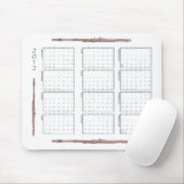 Tapis De Souris Calendrier de 2012 cannelures (Avec souris)