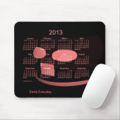 Tapis De Souris Calendrier de 2013 sourires (Avec souris)