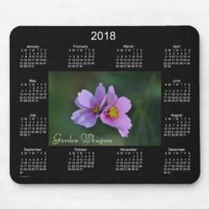 Tapis De Souris Calendrier de 2018 chuchotements de jardin par