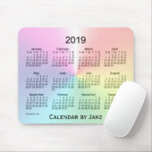 Tapis De Souris Calendrier de 2019 miroitements par le tapis de (Avec souris)