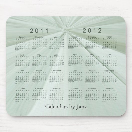 Tapis De Souris Calendrier de 2 ans 2011 - 2012 (Devant)