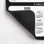 Tapis De Souris Calendrier de 4 ans 2024-2027 noir et blanc par Ja (Coin)