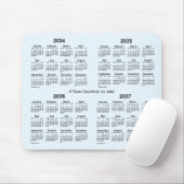 Tapis De Souris Calendrier de 4 ans Alice Blue 2034-2037 par Janz (Avec souris)