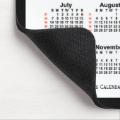 Tapis De Souris Calendrier de 52 semaines 2024 avec deux tons noir (Coin)
