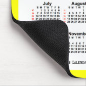 Tapis De Souris Calendrier de 52 semaines 2024 Jaune à deux tons p (Coin)