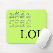 Tapis De Souris Calendrier de bureau 2011 (Avec souris)