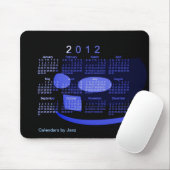 Tapis De Souris Calendrier de bureau 2012 (Avec souris)