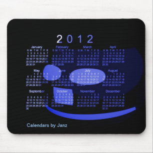 Tapis De Souris Calendrier de bureau 2012