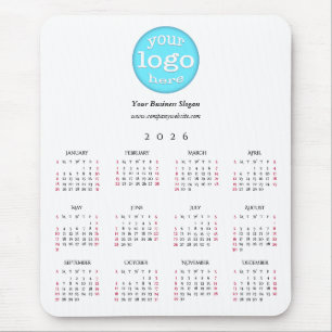 Tapis De Souris Calendrier de bureau 2026 avec logo d'entreprise p