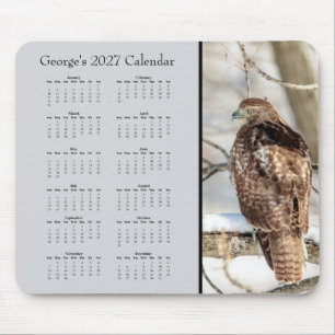Tapis De Souris Calendrier de bureau personnalisé 2027 de la buse
