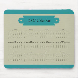 Tapis De Souris Calendrier de bureau personnalisé pour la producti