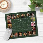 Tapis De Souris Calendrier de collage photo multiple 2025 Forest G<br><div class="desc">🌟 2025 Forest Green Multiple Photo Collage Calendar Mouse Pad avec un calendrier simple et minimaliste d'année en coup d'oeil et 18 de vos photos préférées. Toutes les couleurs sont personnalisables. Fait un grand cadeau pour les grands-parents, les parents, les tantes, les oncles, les parrains, et plus encore! Veuillez nous...</div>