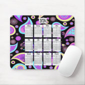 Tapis De Souris Calendrier de conception 2026 de Paisley (Avec souris)