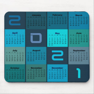 Tapis De Souris Calendrier de la carte souris 2021