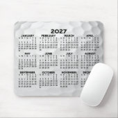 Tapis De Souris Calendrier de l'année complète - horizontal (Avec souris)