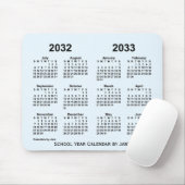 Tapis De Souris Calendrier de l'année scolaire 2032-2033 Alice Blu (Avec souris)