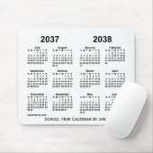 Tapis De Souris Calendrier de l'année scolaire blanche 2037-2038 p (Avec souris)