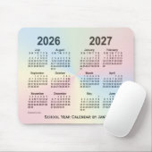 Tapis De Souris Calendrier de l'école Rainbow Cloud 2026-2027 par  (Avec souris)