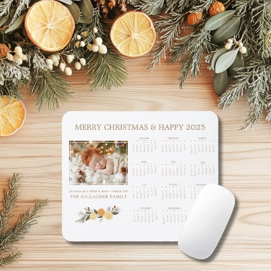 Tapis De Souris Calendrier de Noël Citrus Hygge
