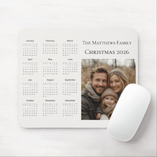 Tapis De Souris Calendrier de Noël Moderne 2026 Photo