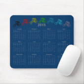 Tapis De Souris Calendrier de saut MTB de descente 2015 (Avec souris)