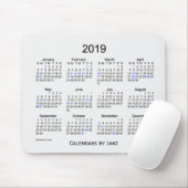 Tapis De Souris Calendrier de vacances de fumée de 2019 blancs par (Avec souris)