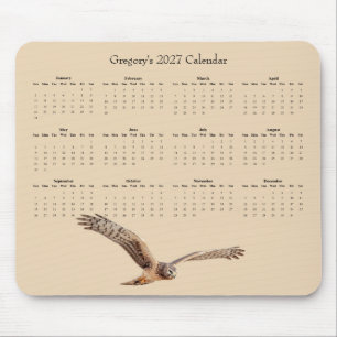 Tapis De Souris Calendrier de vol personnalisé 2027 du Busseur Sai