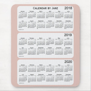 Tapis De Souris Calendrier des chardons 2018-2020 par Janz