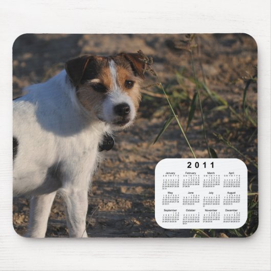 Tapis De Souris Calendrier des chiens 2011 - Parson Jack Russell T (Devant)