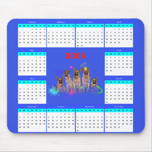 Tapis De Souris Calendrier des chiots Labrador mignons personnalis