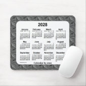 Tapis De Souris Calendrier des diamants noirs 2028 par Janz (Avec souris)
