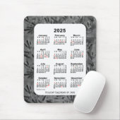 Tapis De Souris Calendrier des fêtes d'art noir 2025 par Janz (Avec souris)