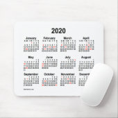 Tapis De Souris Calendrier des fêtes de Janz Mouse Pad 2020 (Avec souris)
