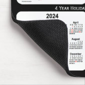 Tapis De Souris Calendrier des fêtes noires et blanches 2022-2025  (Coin)