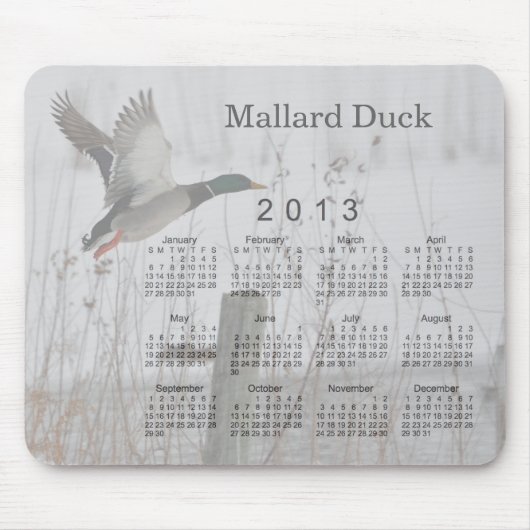 Tapis De Souris Calendrier des oiseaux 2013 (Devant)