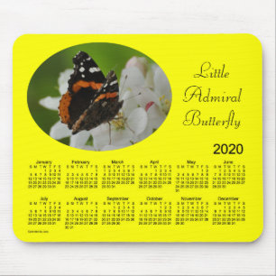 Tapis De Souris Calendrier des papillons 2020 par Janz