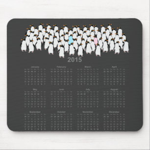 Tapis De Souris Calendrier des pingouins en cluster 2015
