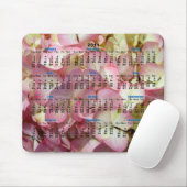 Tapis De Souris Calendrier d'hortensia (Avec souris)