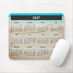 Tapis De Souris Calendrier d'Ocean Beach 2027
