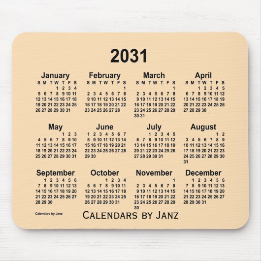Tapis De Souris Calendrier du blé 2031 par Janz Mouse Pad (Devant)