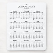 Tapis De Souris Calendrier élégant et simple pour 2024 | Tapis de (Devant)