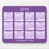 Tapis De Souris Calendrier enfermé dans une boîte 2018 par (Devant)