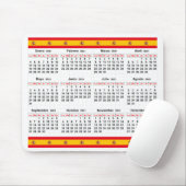 Tapis De Souris Calendrier espagnol 2021 (Avec souris)